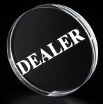 Фишка Dealer (Дилера) Профессиональная (прозрачная)